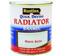 Rustins RADS250 250ml Quick Dry Radiator Paint Satin, White Satin 250ml