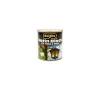 Rustins SATB250 Satin Black Quick-Dry Paint 250ml - RUSBS250