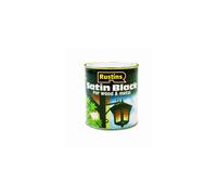 RUSTINS Satin Black Paint 2.5L- Effortless Application for a Smooth, Professional Finish ? Perfect for DIYers Seeking Fast Results, Elegance, and Dura