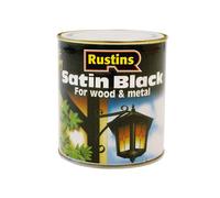 Rustins SATB2500 Satin Black Paint Quick Drying 2.5 Litre