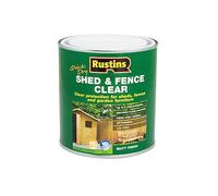 Rustins Shed & Fence Clear 1L- Advanced Wood Protector for Outdoor Structures