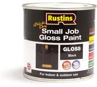 RUSTINS Small Job Gloss Paint Black 250Ml