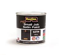 RUSTINS Small Job Satin Paint Black 250ml