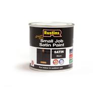 RUSTINS Small Job Satin Paint Black 250ml
