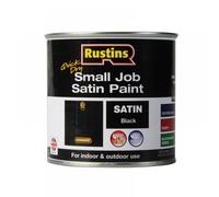 RUSTINS Small Job Satin Paint Black 250ml
