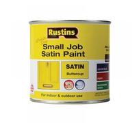 Rustins SPBUW250 Quick Dry Small Job Satin Paint Buttercup 250Ml