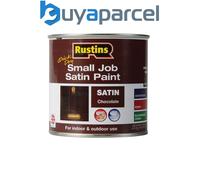 Rustins SPCHW250 Quick Dry Small Job Satin Paint Chocolate 250Ml