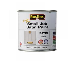 Rustins SPWHW250 Quick Dry Small Job Satin Paint White 250Ml