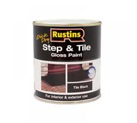 RUSTINS Step & Tile Paint Black 1L