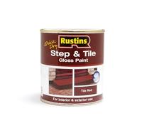 Rustins STRDW1000 Quick Dry Step & Tile Paint Gloss Red 1 Litre