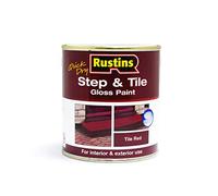 RUSTINS Step & Tile Paint Red 2.5L - Hard-Wearing Floor Coating for Concrete, Stone & Brick - Durable, Slip-Resistant Finish for Indoor & Outdoor Use - Available in Red & Black