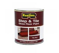 Rustins STRDW2500 Quick Dry Step & Tile Paint Gloss Red 2.5 Litre