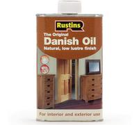 RUSTINS Original Danish Oil 500ml- Rich, Natural Glow - Enhances Wood Grain Beautifully, Professional-Grade Finish, Easy DIY Application