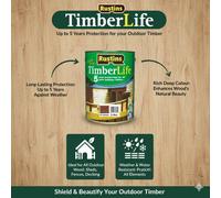 Rustins TLDO1000 1L Timberlife Oak - Dark