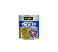 Rustins VSTE500 500 ml Quick Dry Varnish Satin - Teak