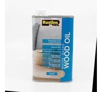 Rustins Water-Based Wood Oil, 500ml, Penetrating Oil for Wooden Furniture, Minimal VOC.