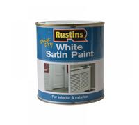 Rustins WHISW500 Quick Dry White Satin Paint 500Ml