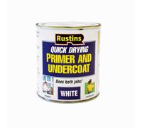 RUSTINS WHPU500 500ml Quick Dry Primer Undercoat - Fast-Drying Paint Base for Sm