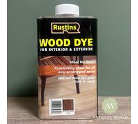 Rustins WDBM1000 Wood Dye Brown Mahogany 1 Litre
