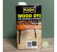 Rustins WDDO1000 Wood Dye Dark Oak 1 Litre