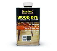 Rustins Wood Dye Ebony 250ml Quick Drying, Non-Fading Non-Bleeding For Bare Wood