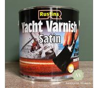 Rustins All Weather Yacht Finest Varnish Satin/ Gloss Finish 250ml/ 500ml / 1L