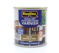 Rustins PSAPW500 Quick Dry Polyurethane Varnish Satin Antique Pine 500Ml Psapw500