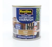 Rustins Quick Dry Poly Varnish Satin Pine 500ml