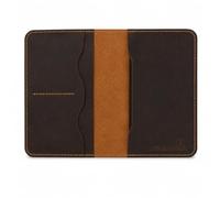 Rustique Leather Passport Holder Collection - Handmade Travel Wallet & Organizer - Full Grain Crazy Horse Leather Covers for Men & Women (Multiple Styles), Tobacco & Honey, Vintage
