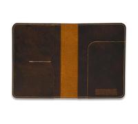 Rustique Leather Passport Holder Collection - Handmade Travel Wallet & Organizer - Full Grain Crazy Horse Leather Covers for Men & Women (Multiple Styles), Tobacco & Honey, Vintage