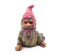 RUSTIX Scary Crawling Zombie Garden Gnome Statue - Hand-Painted Resin Horror Figurine for Halloween Decor, Outdoor & Indoor Creepy Zombie Gnome Decoration Gift