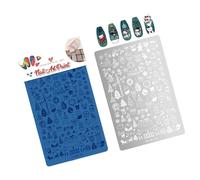 Rustless Christmas Unguis Seal Plate with Ice Toll Deer Winter Holiday Art Plan for Manicuring Christmas Templates