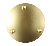 Rustless Iron Plate Candle Holder Perfect Base for Pillar and Votive Candles at Any Event (Gold 11CM)