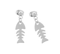 Rustless Spine Earrings Nonallergenic Thin Plan for Everyday and Special Instances Modern Bone Molded Earrings
