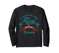 Ruston Louisiana Alligator Do Not Pet The Locals Funny Long Sleeve T-Shirt