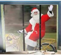 RUSTOO Projector Screen, PE Fabric Rear Projection Screen, Foldable Display Cloth White Projection Screen, for Virtual Halloween and Christmas Window Projection Videos Portable Projector Screen