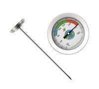 Rustproof 200mm Stainless Steel Temperature Probe for Efficient Composting and Agriculture Plant Growth Home Farm Use Agricultural Temperature Measuring Tool