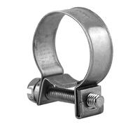 Rustproof 304 Stainless Steel Hose Clamps 10pcs, Convenient Installation, for Air Water Fuel Silicone Hose, Screwdriver or Hex Wrench Pack (18-20Mm)