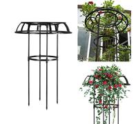 Rustproof 75cm Metal Garden Trellis Climbing Plants Support Frame Wisteria Obelisk Flower Trellis for Vertical Gardening 29.53 inch Height Durable and Stylish Design