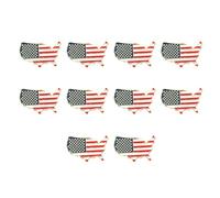 Rustproof Alloy Patriotic Jewelry Set Featuring Traditional Flag Designs Great for Gifting and Personalize Collection Fashion Patriotic Gift
