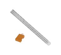 Rustproof Carpenter Measuring Tool Featuring Adjustable Positioning Block Woodworking Scale Device for Accurate Marking Woodworking Accuracy Positioning Scale