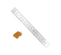 Rustproof Carpenter Measuring Tool Featuring Adjustable Positioning Block Woodworking Scale Device for Accurate Marking Professional Woodworking Alignment Ruler