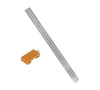 Rustproof Carpenter Measuring Tool Featuring Adjustable Positioning Block Woodworking Scale Device for Accurate Marking Woodworking Accuracy Positioning Scale