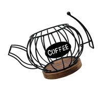 Rustproof Coffee Pods Holder Modern Hollow Clay Pots Styles Organizers For Kitchen Office Countertop Display Coffee Storage For Homes & Cafes