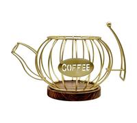 Rustproof Coffee Pods Holder Modern Hollow Clay Pots Styles Organizers For Kitchen Office Countertop Display Coffee Storage For Homes & Cafes