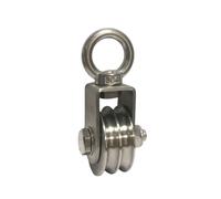 Rustproof Double U Grooves Roller with Easy Installation Strong Pulley Wheel for Craft and Professional Use U Grooves Bearing Pulley