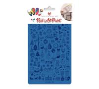 Rustproof Holiday Nails Art Plate Stainless Steel Template for Seasonal Decorations Festive Nails Design Templates