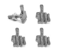 Rustproof License Plate Fasteners Steel Creative Designs Screws Easy Install Theft Resistant Vehicle Screws For Daily Strong Stainless Steel