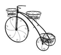 Rustproof Metal Bike Plant Stand Flower Pot Cart Holder Garden Window Home Decor