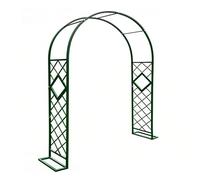 Rustproof Metal Garden Arch 412 ft for Climbing Plants Thickened Pera & Wedding Arbor Ideal for & Patio Decor (Green W7.2 x H7.5 ft)